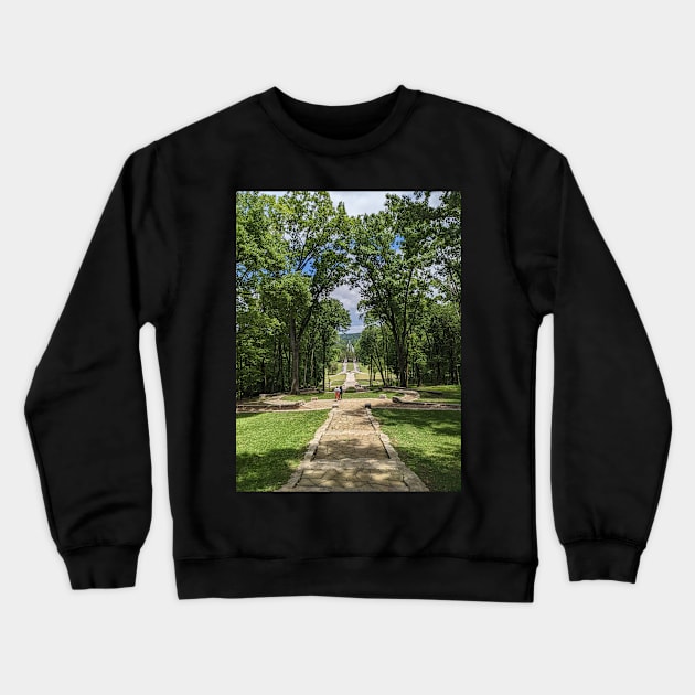 Looking Down the Percy Warner Staircase Crewneck Sweatshirt by AustaArt